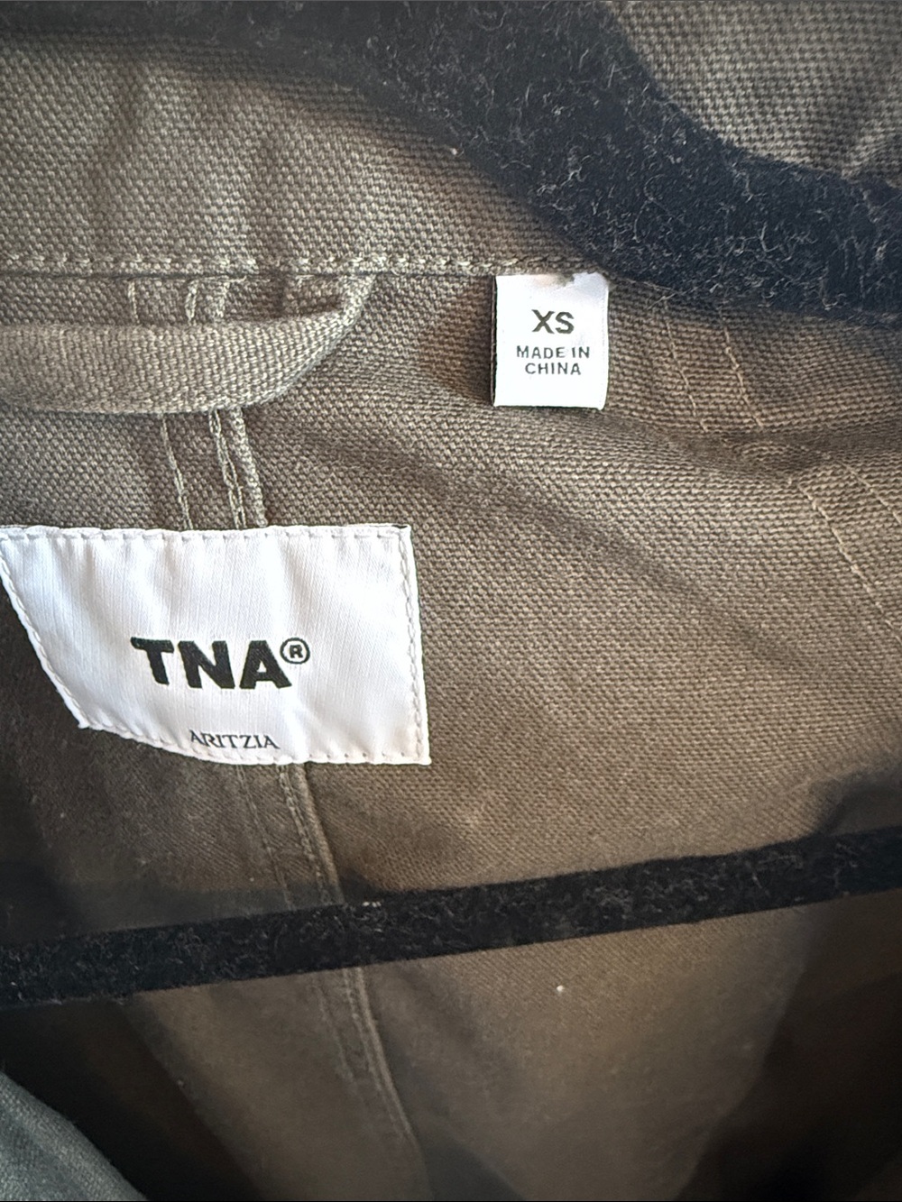 Aritzia Olive Green Utility Jacket with Front Flap Pockets - Picture 6 of 7